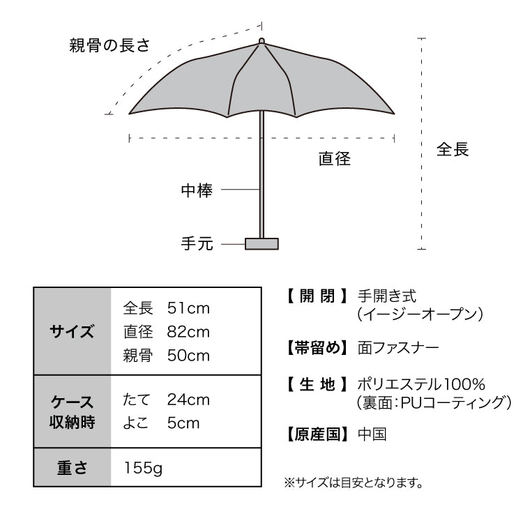 【Wpc.官方】陽傘 旅行咖啡×Wpc. 奶油蘇打傘迷你 輕量 完全遮光 遮熱 晴雨兩用