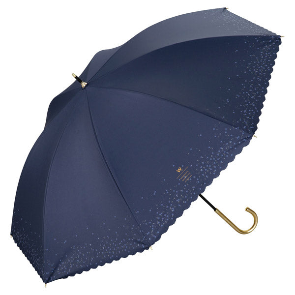 [Wpc. Official] Sun Umbrella Shading Glitter Heart 55cm Large Complete Shade Heat-Resistant Rain and Shine Dual Use Ladies Long Umbrella