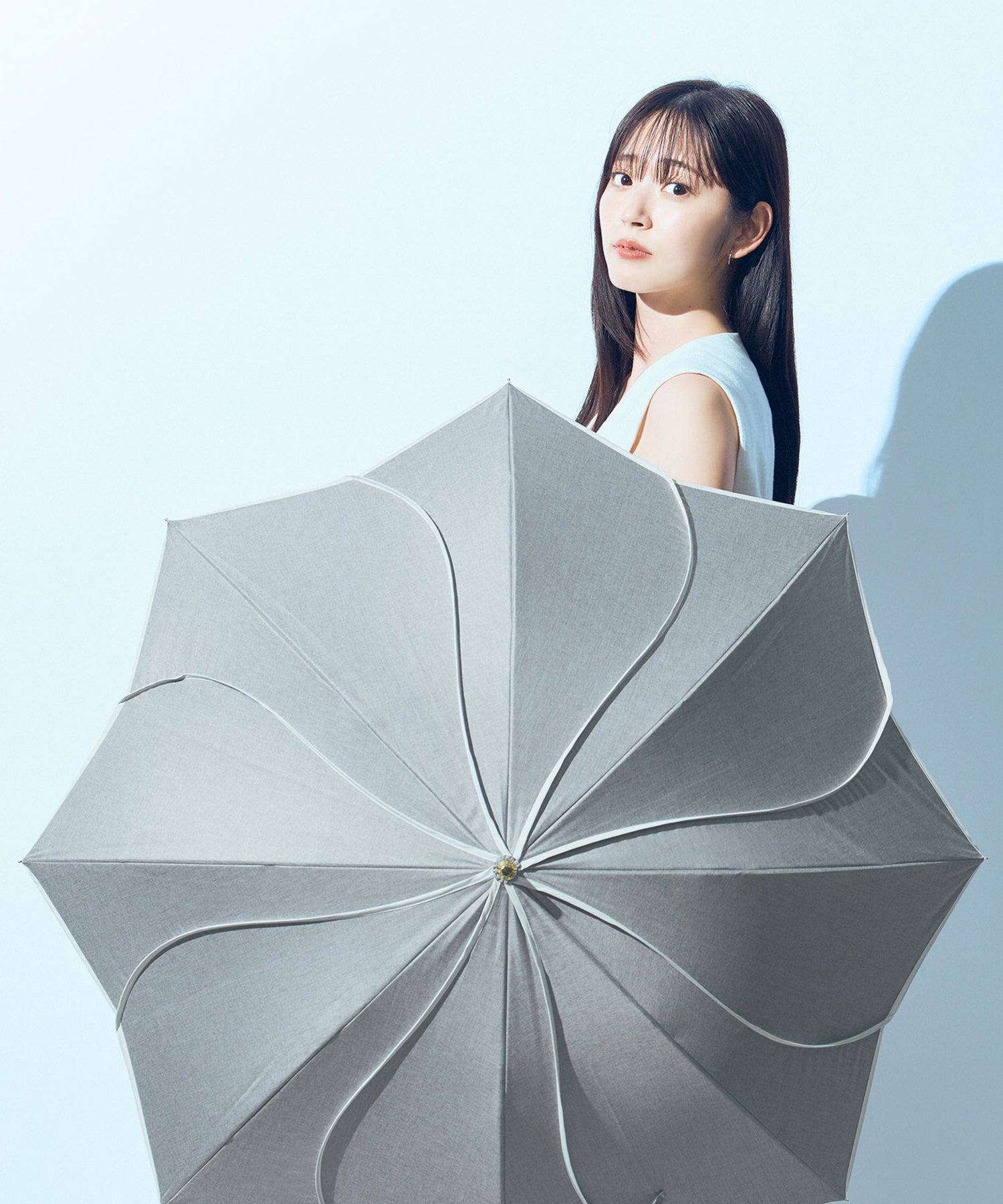 [Wpc. Official] The strongest parasol UVO 8-rib floral 55cm large complete shading heat shielding UV cut 100% for both sunny and rainy weather ladies long umbrella stylish cute