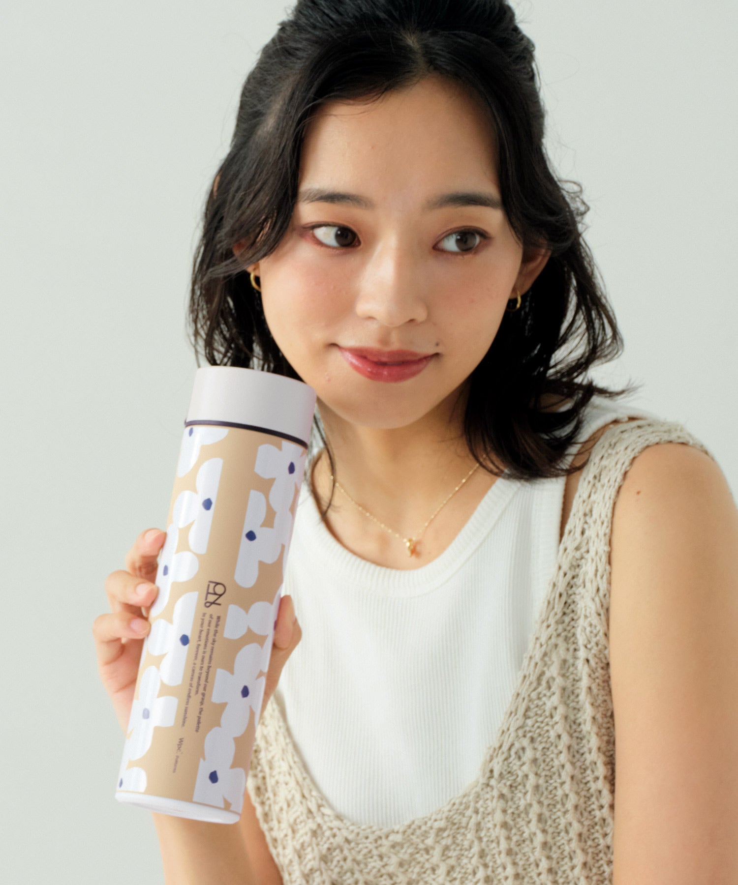 [Wpc. Official] Stainless Steel Bottle 450ml Insulated Cold Water Bottle Stylish Cute Nordic Ladies Women Commuting School Gift Present [Non-returnable item]