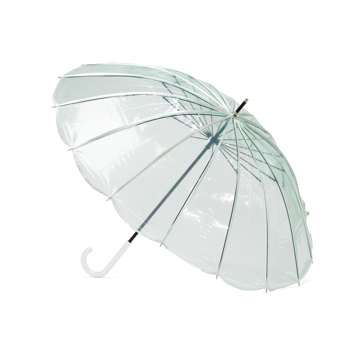 ダブリュピーシー Wpc.  長傘 レディース 軽量 軽い 16本骨 55cm 大きめ 大きい ビニール傘  丈夫 耐久性 耐風性 風に強い 手動 マーメイド マーメイドアンブレラ PT-072-001 （オフ） オフ