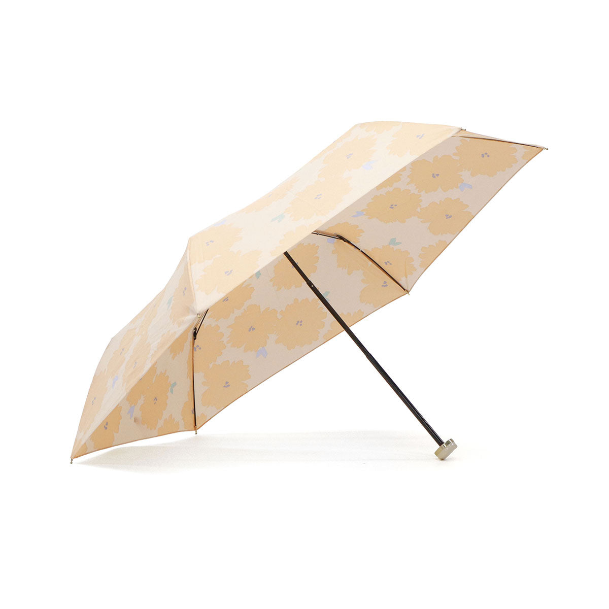 ダブリュピーシー Wpc. 折りたたみ傘 晴雨兼用 レディース 軽量 傘 日傘 雨傘 UVカット 紫外線対策 手開き かわいい 可愛い おしゃれ 大人 女性 花柄 花 親骨50cm フルール ミニ 7939-115-002 （オレンジ） オレンジ