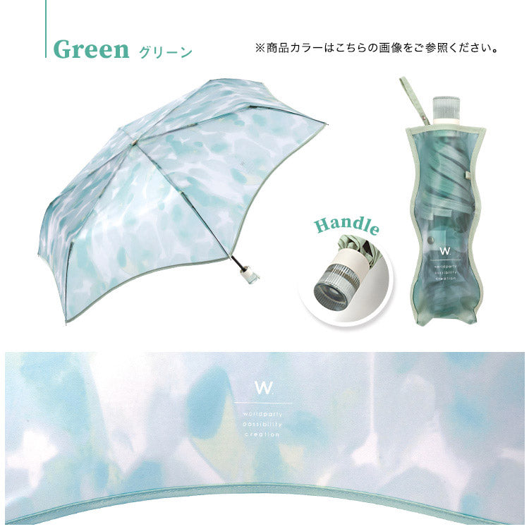 ダブリュピーシー Wpc. 【Wpc.公式】ビニール傘 フラワーベースアンブレラ ミニ 54cm 傘 レディース 雨傘 折りたたみ傘 折り畳み傘 折りたたみ 折り畳み （ブルー） ブルー