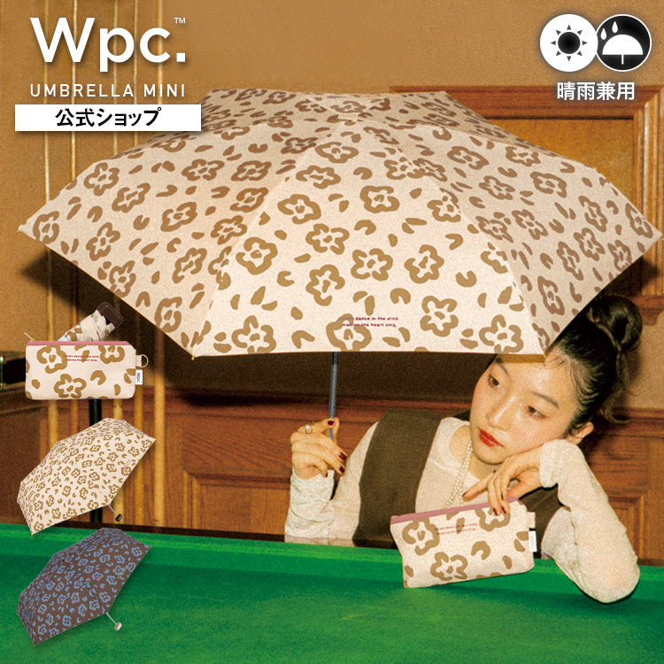 ダブリュピーシー Wpc. 【Wpc.公式】雨傘 ペタルブリーズ ミニ 50cm 晴雨兼用 傘 レディース 折りたたみ傘 折り畳み傘 折りたたみ 折り畳み （ブラウン） ブラウン