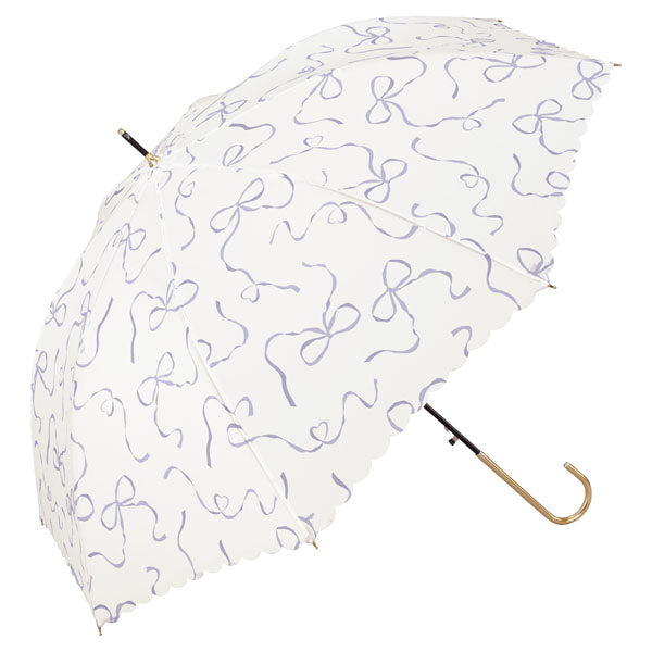 ダブリュピーシー Wpc. 【Wpc.公式】雨傘 ハートリボン 58cm ジャンプ傘 晴雨兼用 傘 レディース 長傘 （オフ） オフ