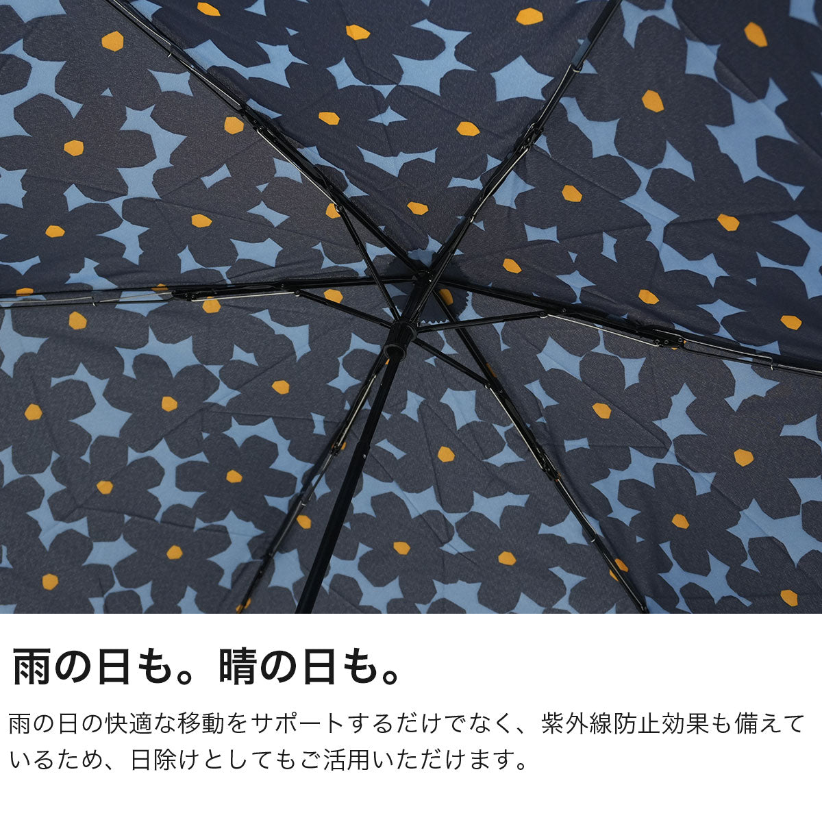 ダブリュピーシー Wpc. 折りたたみ傘 傘 レディース 晴雨兼用 日傘 雨傘 UVカット 手動 6本骨 親骨49cm 上品 大きめ 女性 おしゃれ 可愛い かわいい ブランド 花柄 フロラージュ ミニ 5102-016-002 （ベージュ） ベージュ