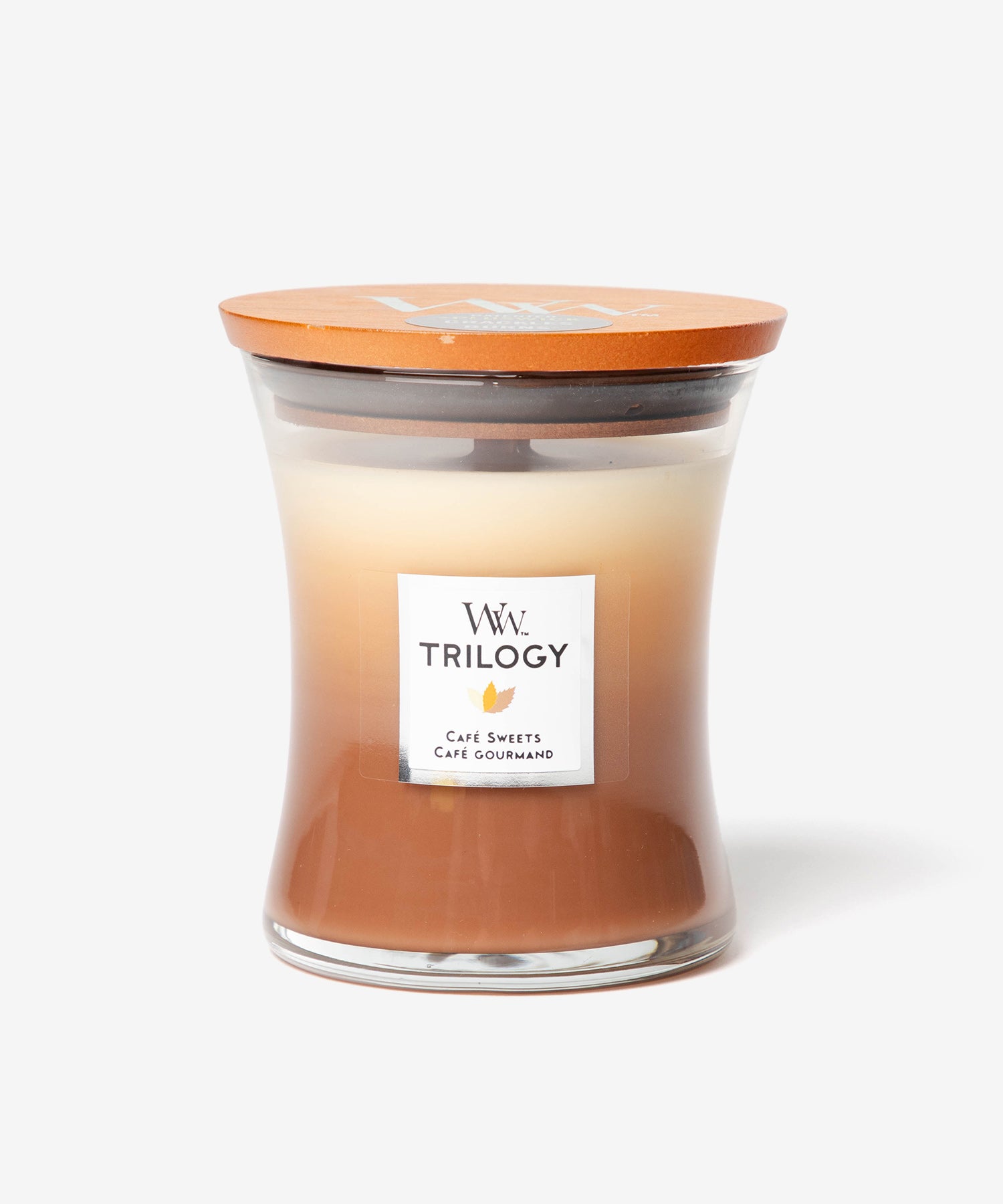ウッドウィック WoodWick ウッドウィック WoodWick TRILOGY JAR HOURGLASS MEDIUM キャンドル M ユニセックス アロマ 香り ルームフレグランス HOME FRAGRAN （カフェスイーツ） カフェスイーツ