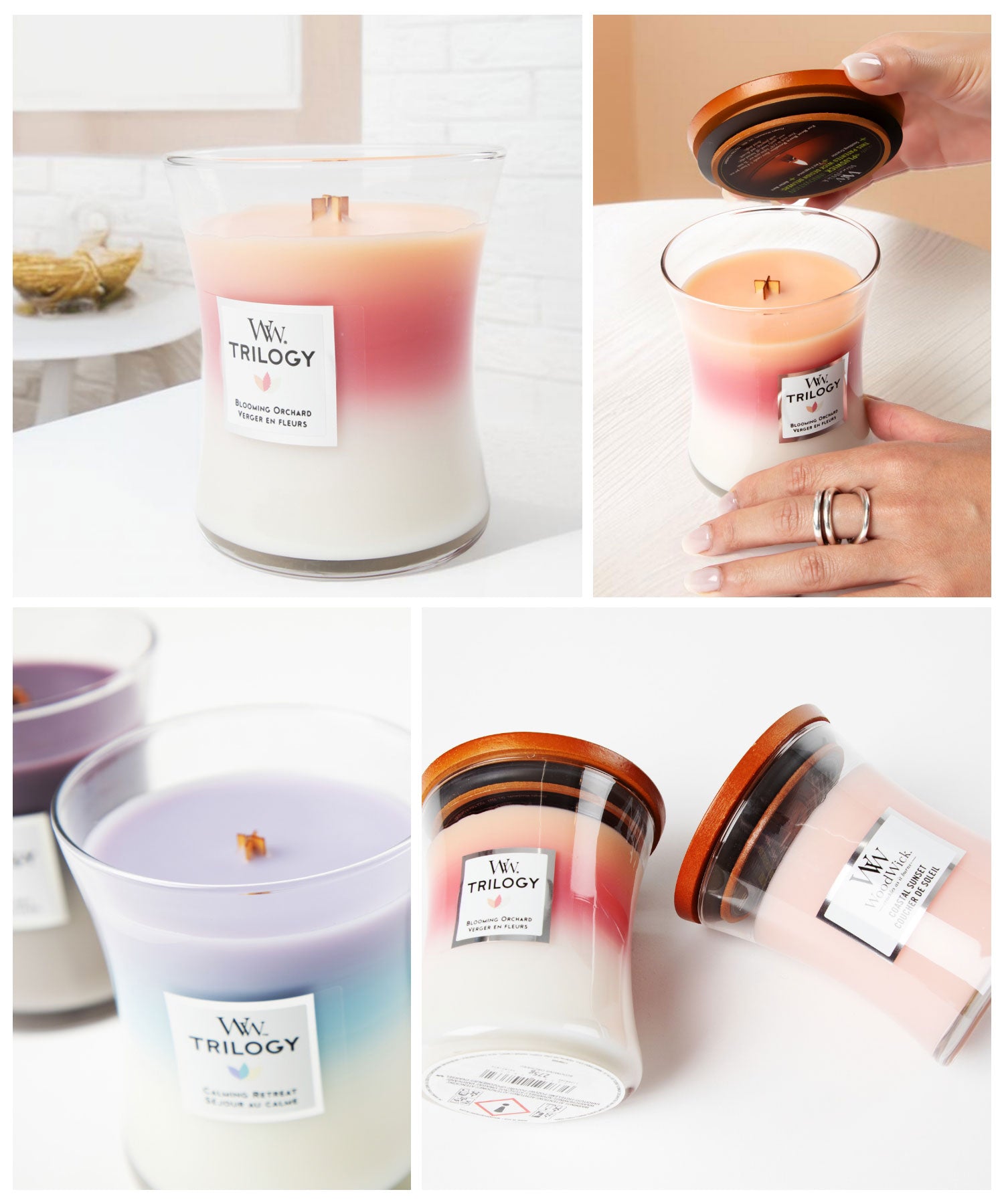 ウッドウィック WoodWick ウッドウィック WoodWick TRILOGY JAR HOURGLASS MEDIUM キャンドル M ユニセックス アロマ 香り ルームフレグランス HOME FRAGRAN （カフェスイーツ） カフェスイーツ