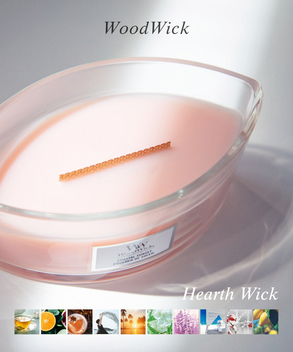 WoodWick WoodWick Hearth Wick Candle L Unisex Aroma Scent Room Fragrance HOME FRAGRANCE 【Non-returnable item】