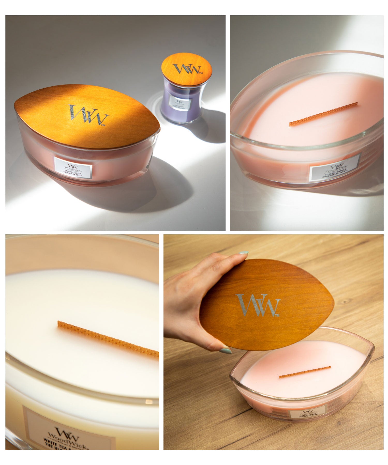WoodWick WoodWick Hearth Wick Candle L Unisex Aroma Scent Room Fragrance HOME FRAGRANCE 【Non-returnable item】