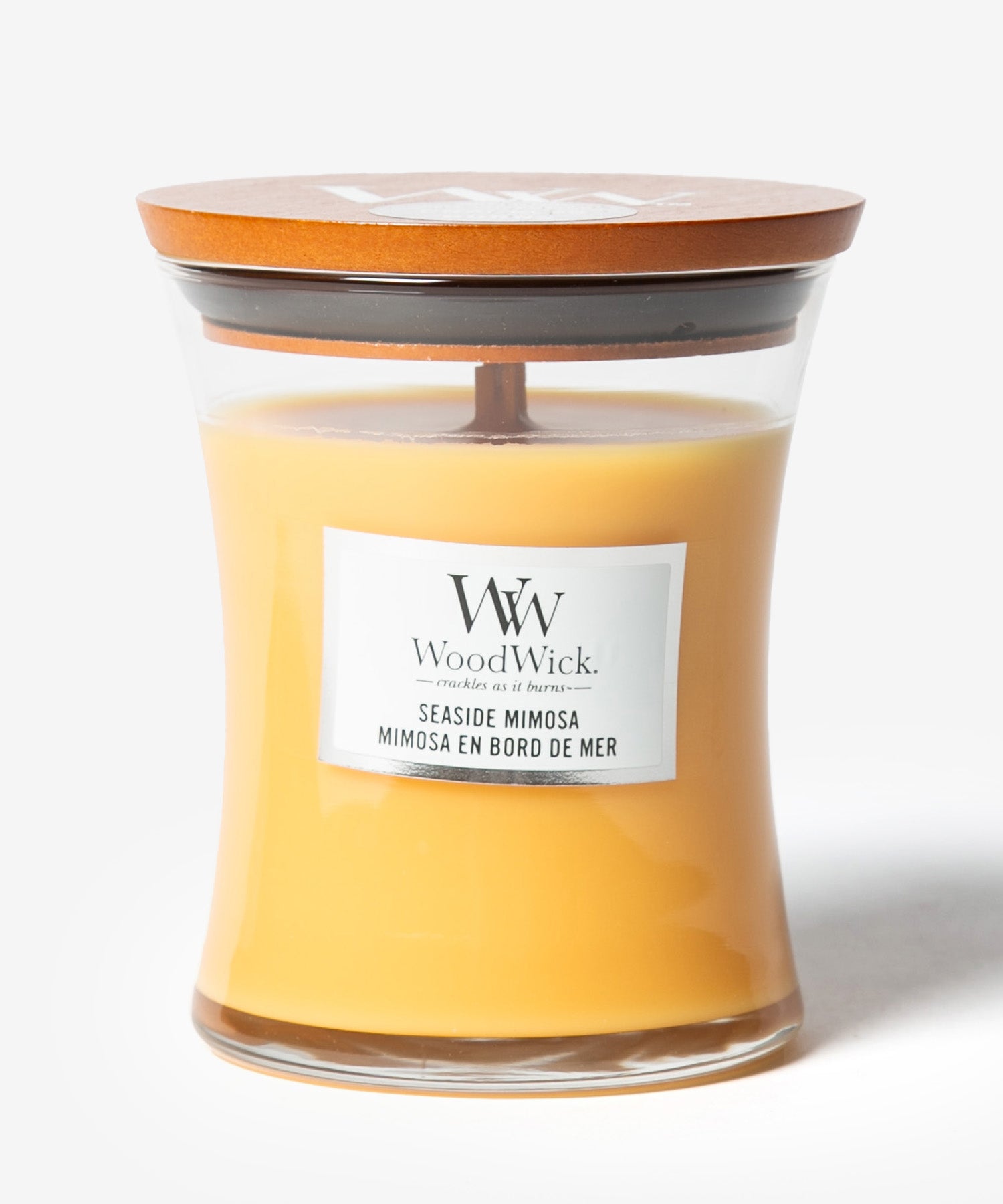 ウッドウィック WoodWick ウッドウィック WoodWick JAR HOURGLASS MEDIUM キャンドル M ユニセックス アロマ 香り ルームフレグランス HOME FRAGRANCE 【返品不可商品】 （バニラ＆シーソルト） バニラ＆シーソルト