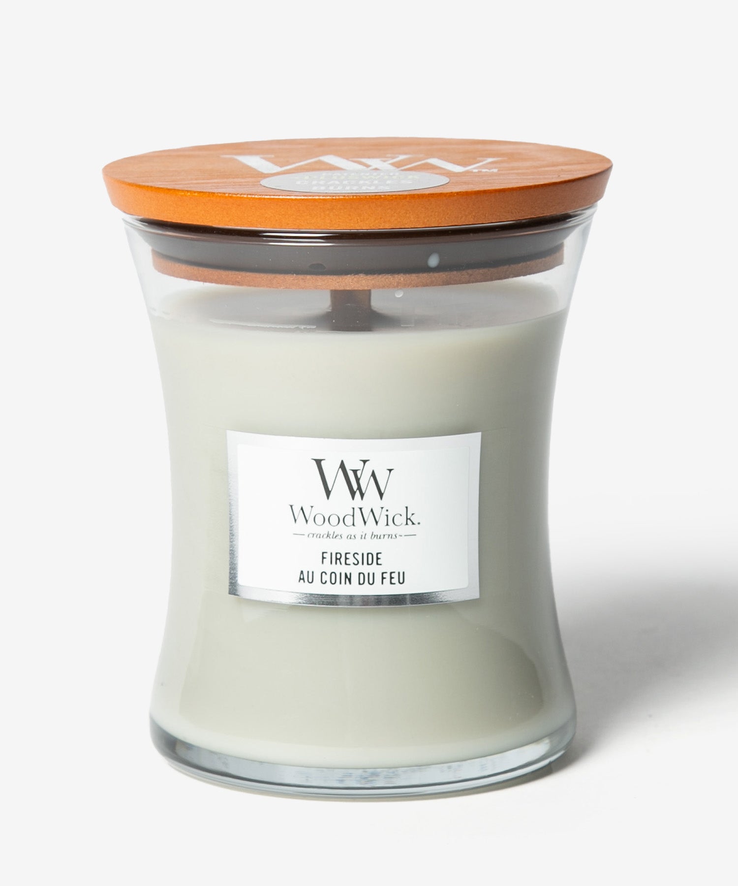 ウッドウィック WoodWick ウッドウィック WoodWick JAR HOURGLASS MEDIUM キャンドル M ユニセックス アロマ 香り ルームフレグランス HOME FRAGRANCE 【返品不可商品】 （ファイヤーサイド） ファイヤーサイド