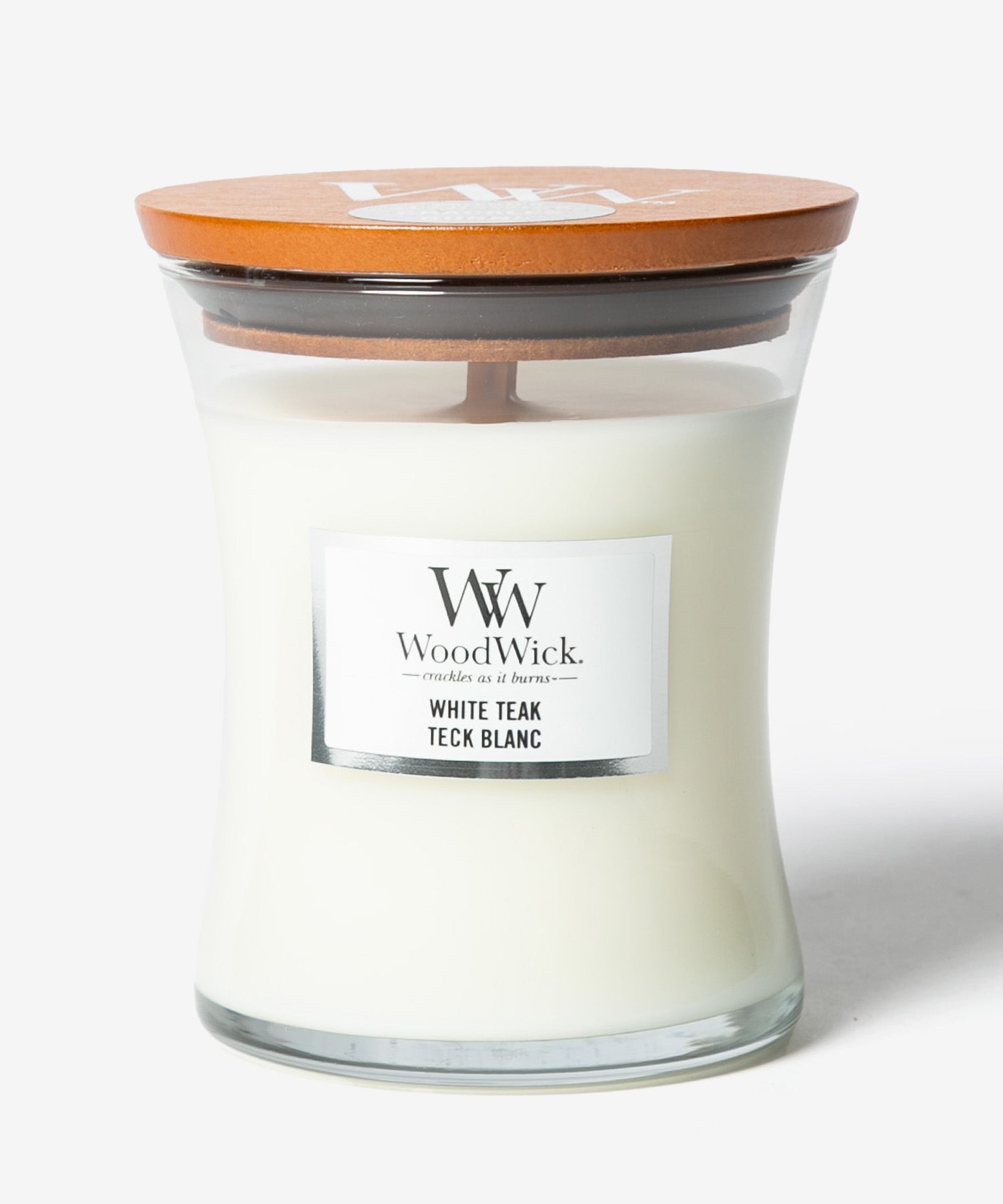 ウッドウィック WoodWick ウッドウィック WoodWick JAR HOURGLASS MEDIUM キャンドル M ユニセックス アロマ 香り ルームフレグランス HOME FRAGRANCE 【返品不可商品】 （ホワイトチーク） ホワイトチーク