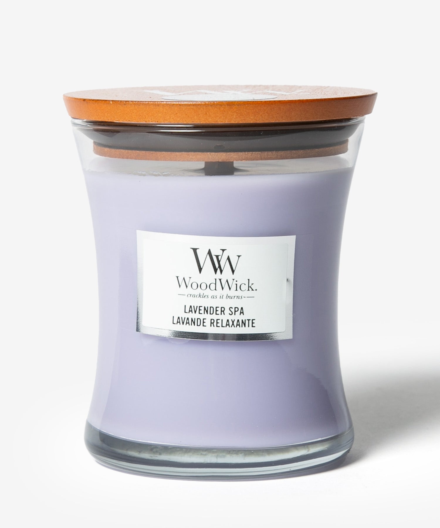 ウッドウィック WoodWick ウッドウィック WoodWick JAR HOURGLASS MEDIUM キャンドル M ユニセックス アロマ 香り ルームフレグランス HOME FRAGRANCE 【返品不可商品】 （ラベンダースパ） ラベンダースパ