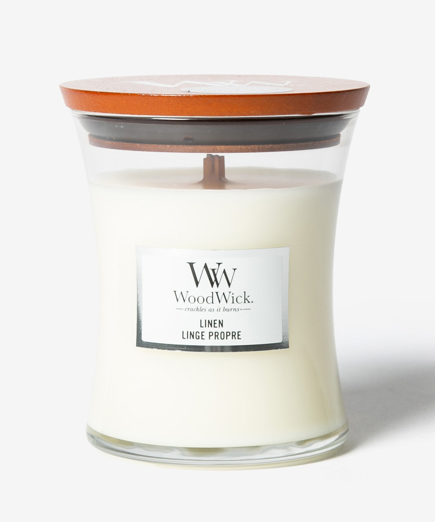 ウッドウィック WoodWick ウッドウィック WoodWick JAR HOURGLASS MEDIUM キャンドル M ユニセックス アロマ 香り ルームフレグランス HOME FRAGRANCE 【返品不可商品】 （リネン） リネン