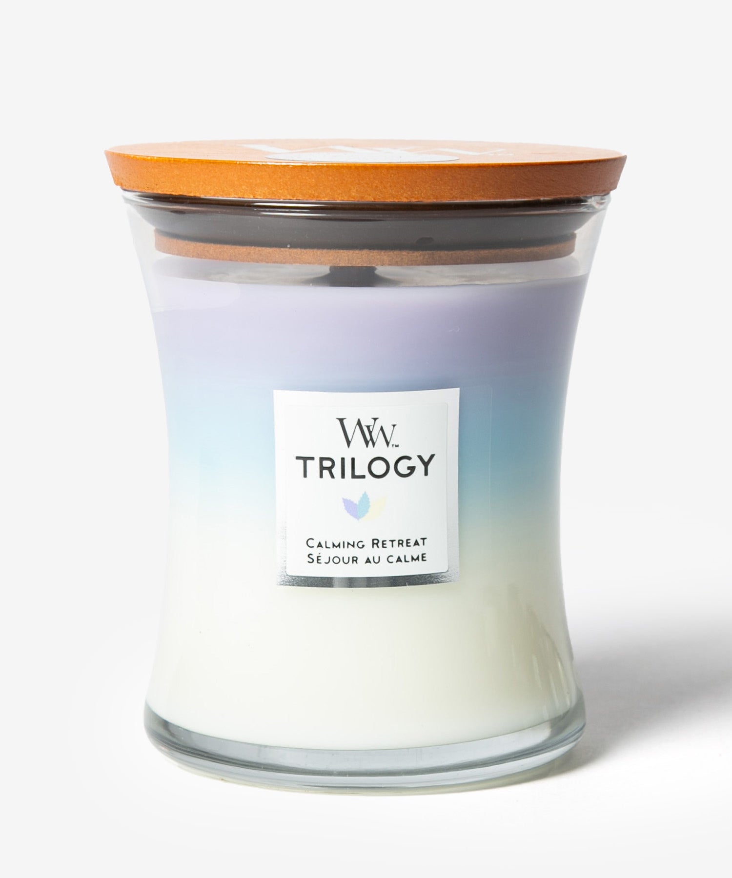 ウッドウィック WoodWick ウッドウィック WoodWick TRILOGY JAR HOURGLASS MEDIUM キャンドル M ユニセックス アロマ 香り ルームフレグランス HOME FRAGRANCE【返品不可商品】 （カーミングリトリート） カーミングリトリート