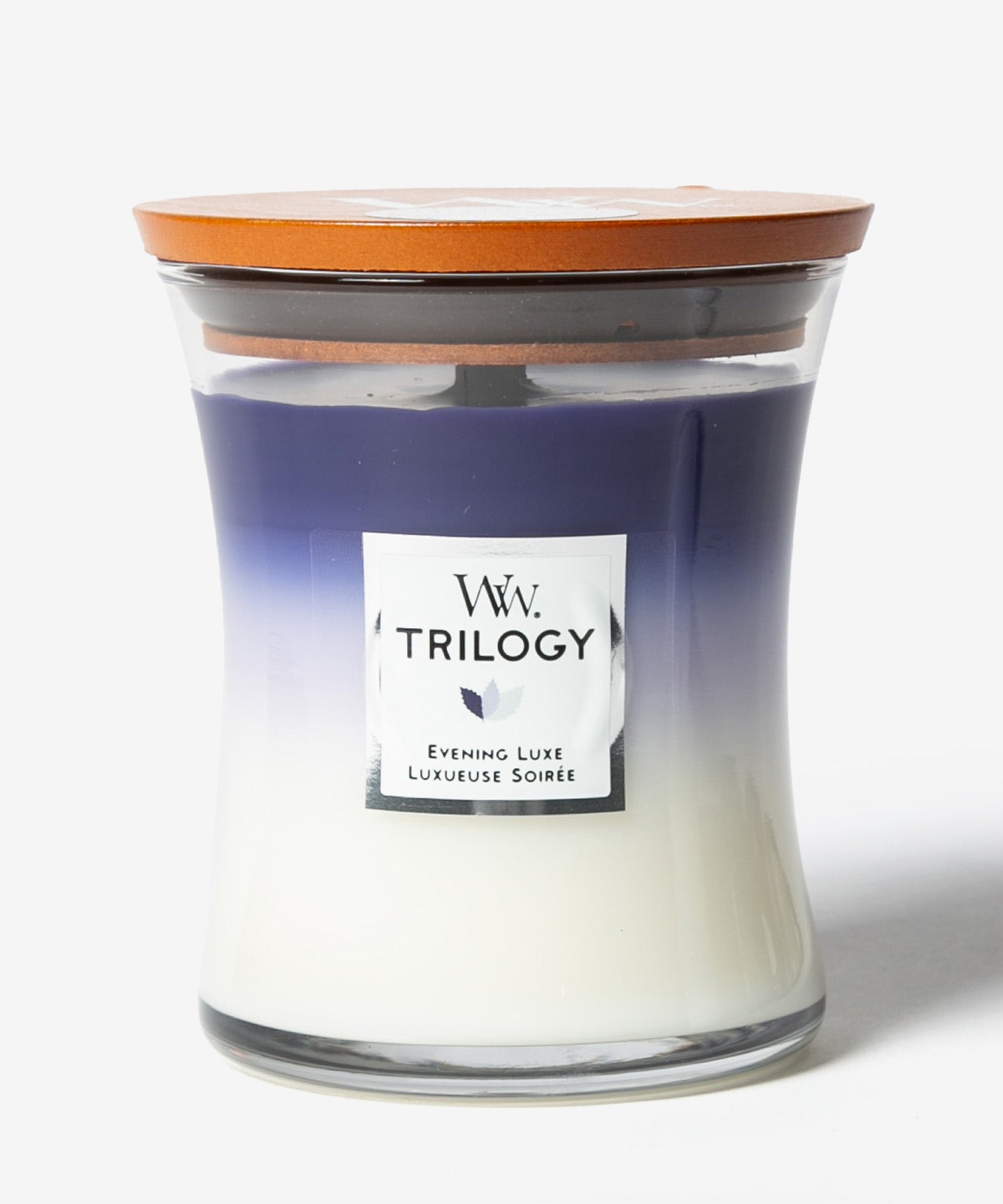 ウッドウィック WoodWick ウッドウィック WoodWick TRILOGY JAR HOURGLASS MEDIUM キャンドル M ユニセックス アロマ 香り ルームフレグランス HOME FRAGRANCE【返品不可商品】 （イブニングリュクス） イブニングリュクス