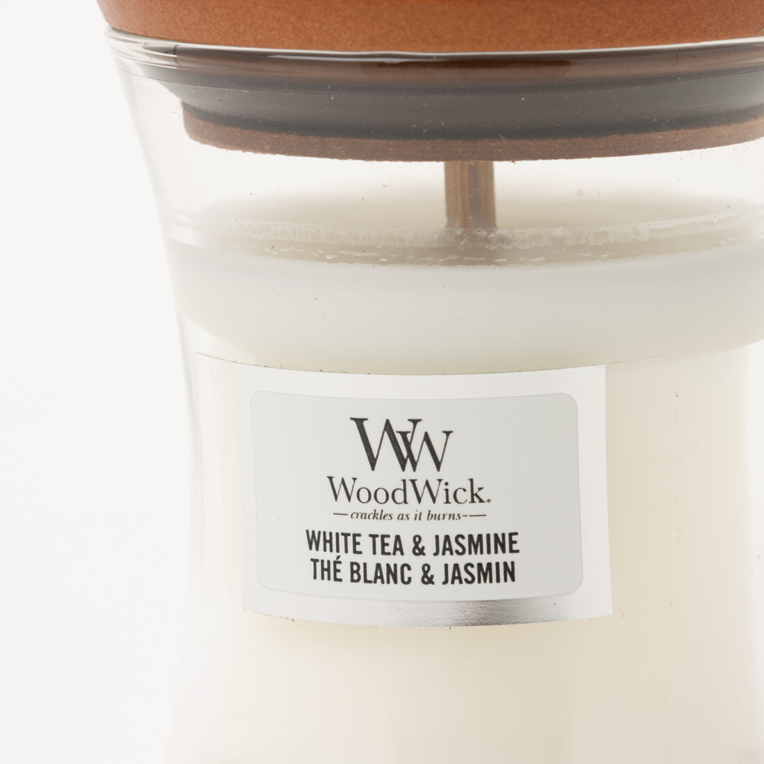 ウッドウィック WoodWick ジャーキャンドル S キャンドル 【返品不可商品】 （ホワイトティー×ジャスミン） ホワイトティー×ジャスミン