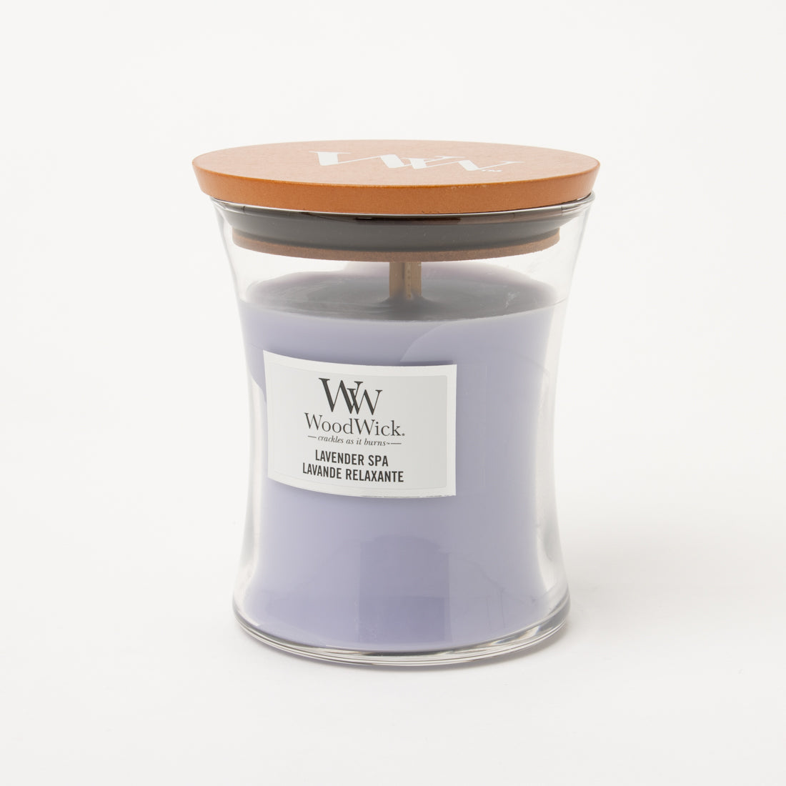 ウッドウィック WoodWick ジャーキャンドルM アロマキャンドル 【返品不可商品】 （ラベンダースパ） ラベンダースパ