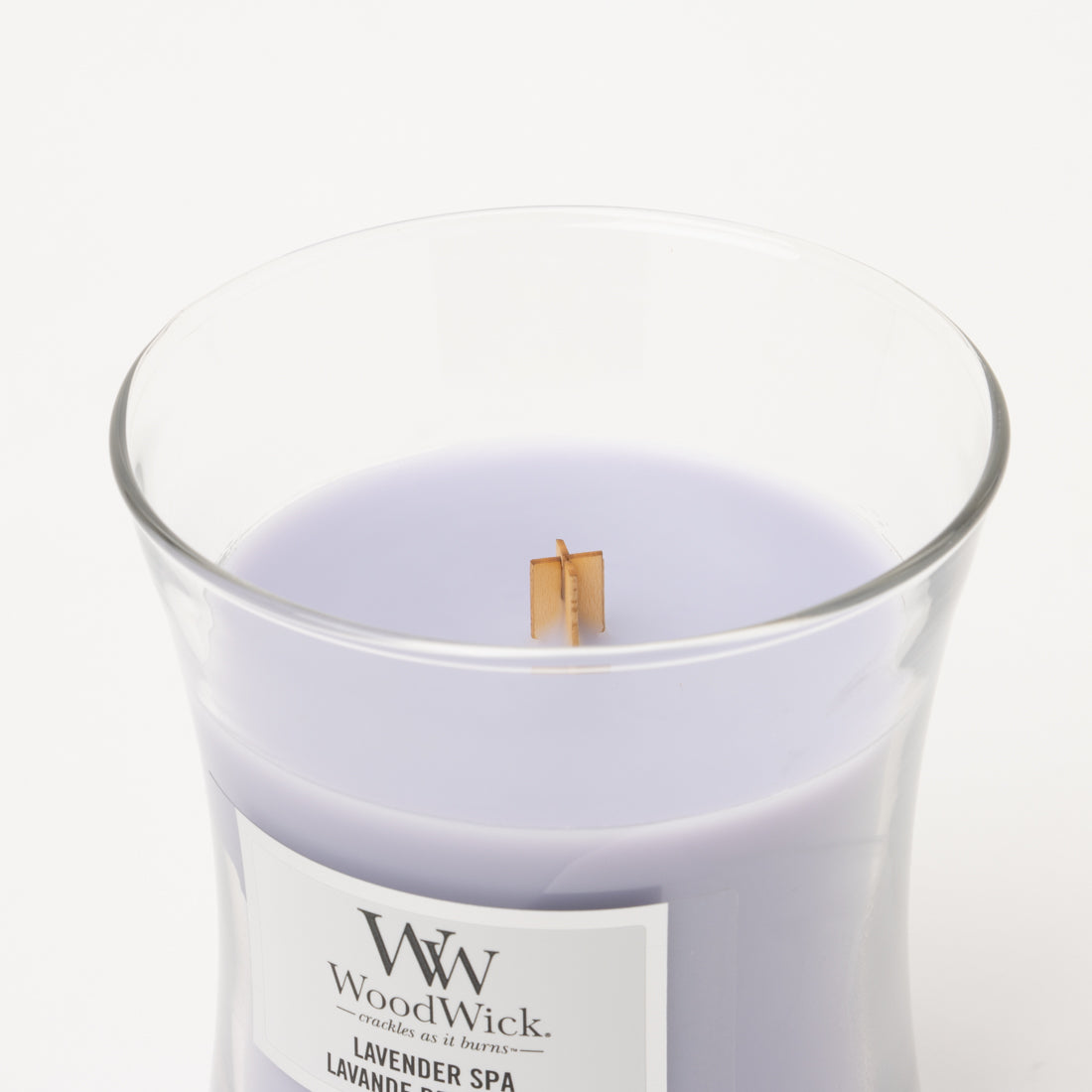 ウッドウィック WoodWick ジャーキャンドルM アロマキャンドル 【返品不可商品】 （ラベンダースパ） ラベンダースパ