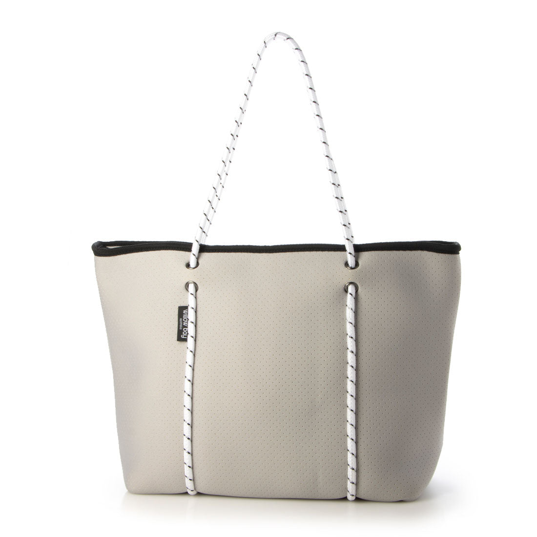 ウィローベイ Willow Bay ネオプレン ファスナー付きトートバッグ Boutique （ライトグレー） ライトグレー