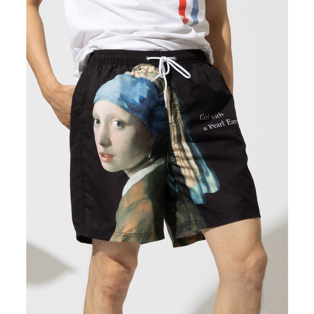 ウィットビーウェア Whitby Wear 名画デザインサーフパンツ 海パン 速乾 水着 水陸両用 スイムショート 【返品不可商品】