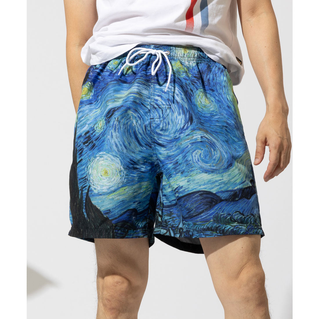 ウィットビーウェア Whitby Wear 名画デザインサーフパンツ 海パン 速乾 水着 水陸両用 スイムショート 【返品不可商品】