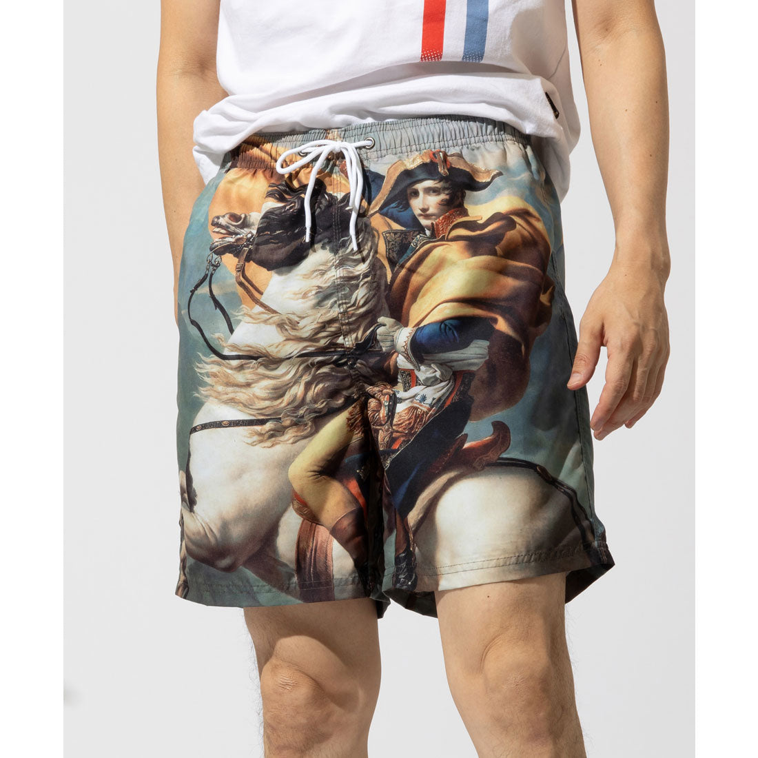 ウィットビーウェア Whitby Wear 名画デザインサーフパンツ 海パン 速乾 水着 水陸両用 スイムショート 【返品不可商品】