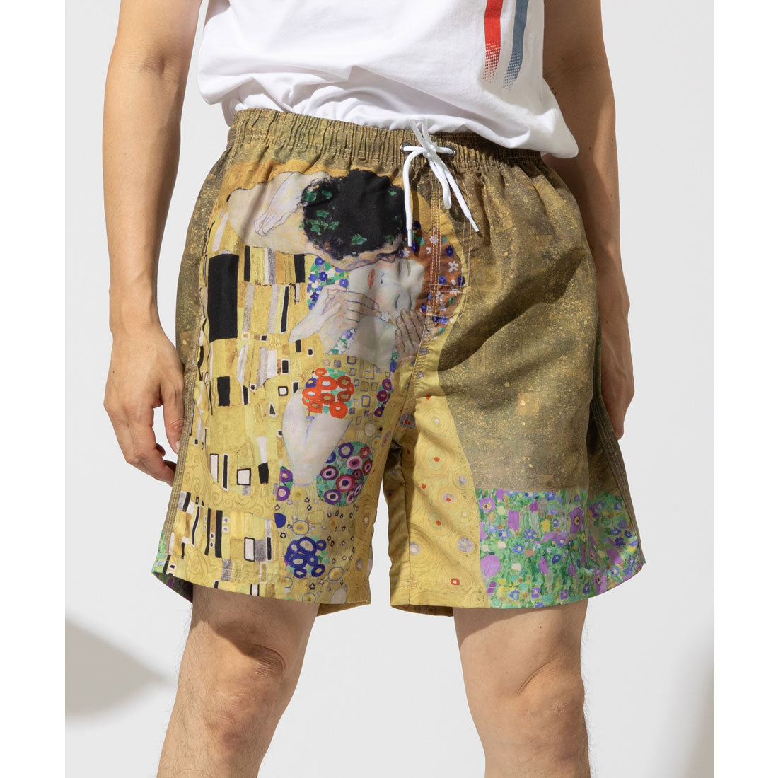 ウィットビーウェア Whitby Wear 名画デザインサーフパンツ 海パン 速乾 水着 水陸両用 スイムショート 【返品不可商品】