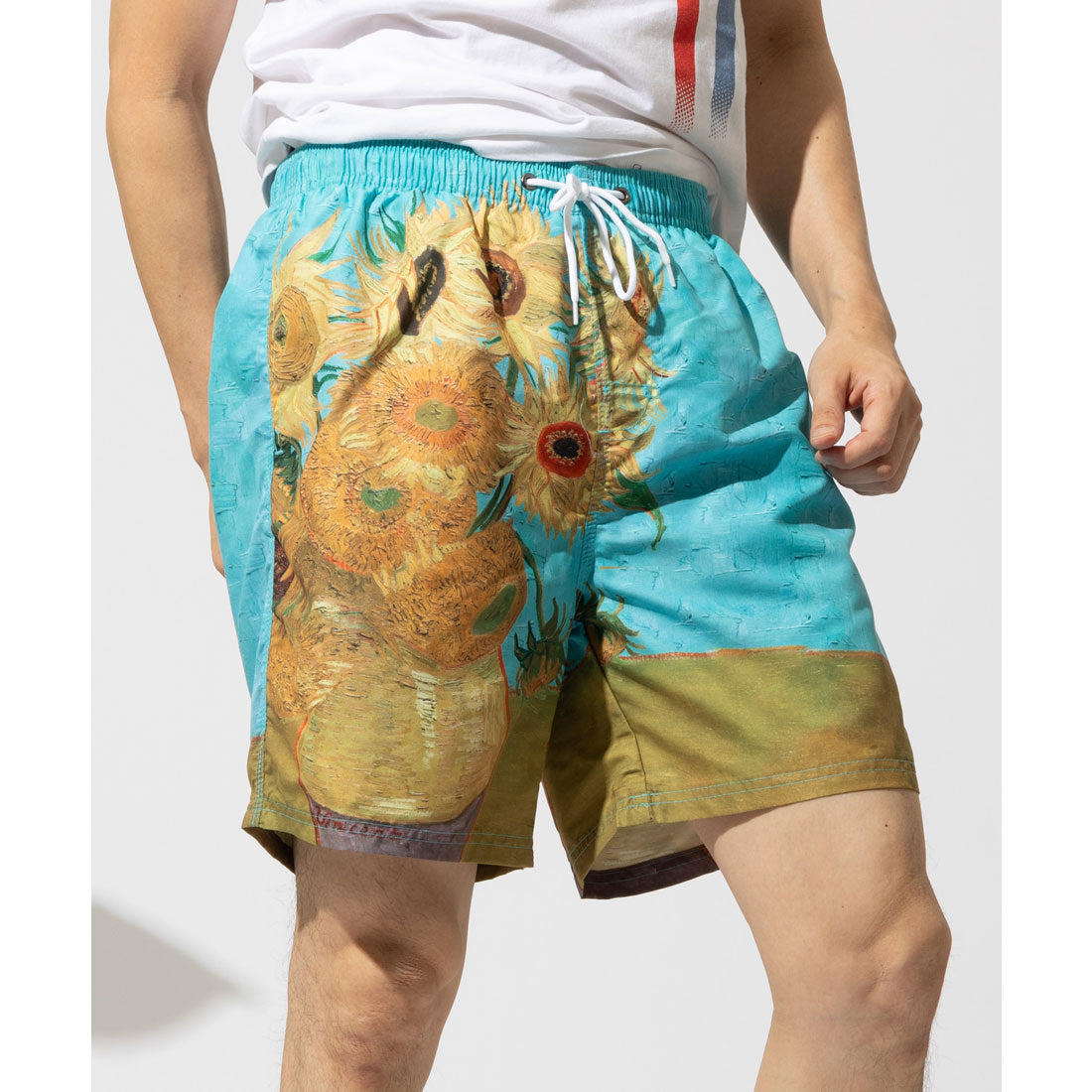 ウィットビーウェア Whitby Wear 名画デザインサーフパンツ 海パン 速乾 水着 水陸両用 スイムショート 【返品不可商品】