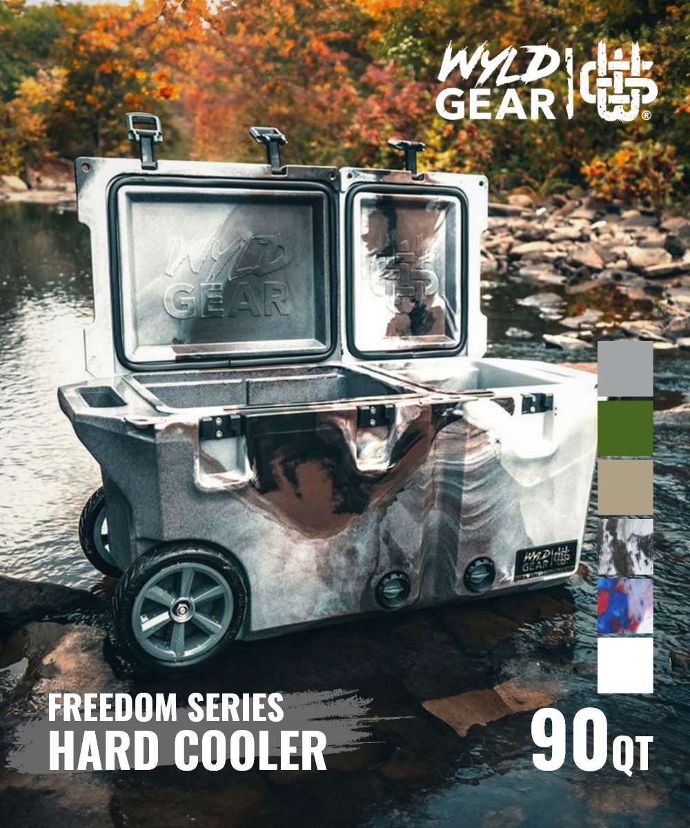 Wild Gear WyLD GEAR Wild Gear WYLD GEAR Hard Cooler FREEDOM SERIES 90 QT Cooler Unisex Leisure Camping Equipment made in USA