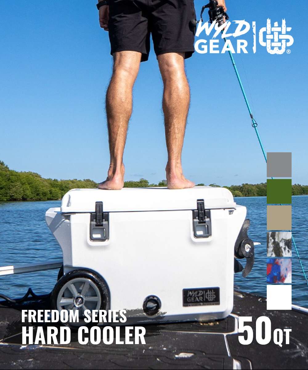 野外裝備 WyLD GEAR 野外裝備 WYLD GEAR 硬式冷卻器 FREEDOM 系列 50 QT 冷卻器 男女皆宜 休閒 露營用品 美國製造