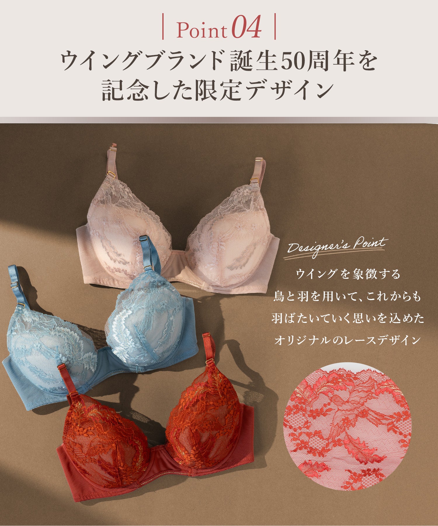ウイング Wing ブラジャー 自分のからだに合うフィット感 バストになじみやすい 背中すっきり 【マッチミーブラ】 ブラ （BU） BU