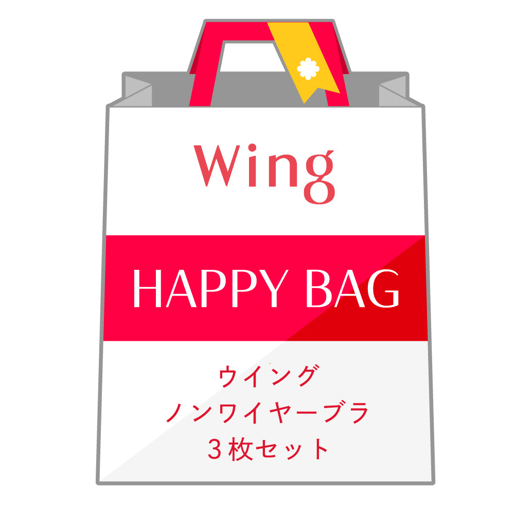 ウイング Wing ノンワイヤーブラ 3枚セット【返品不可商品】