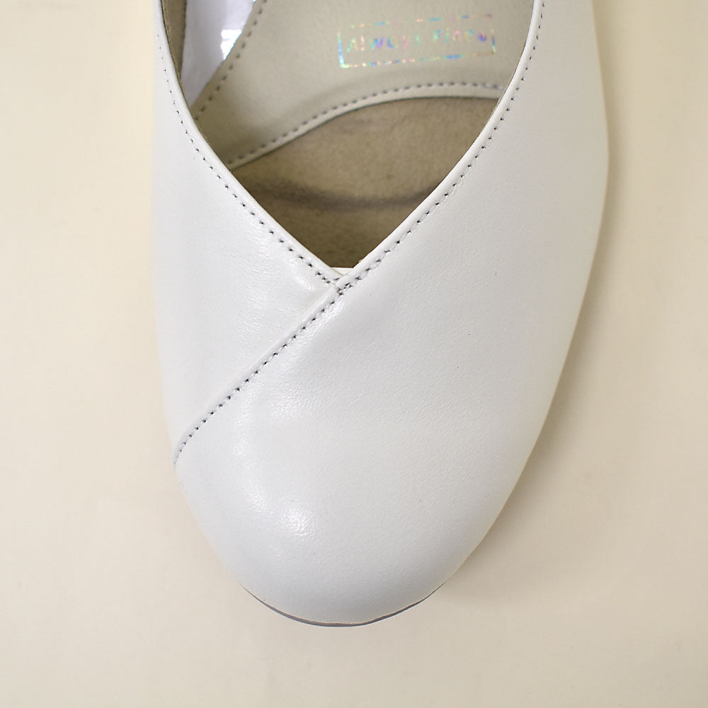 ワシントンフットハッピー WASHINGTON Foot Happy WASHINGTON FootHappy 晴雨兼用 Vカットフラットパンプス