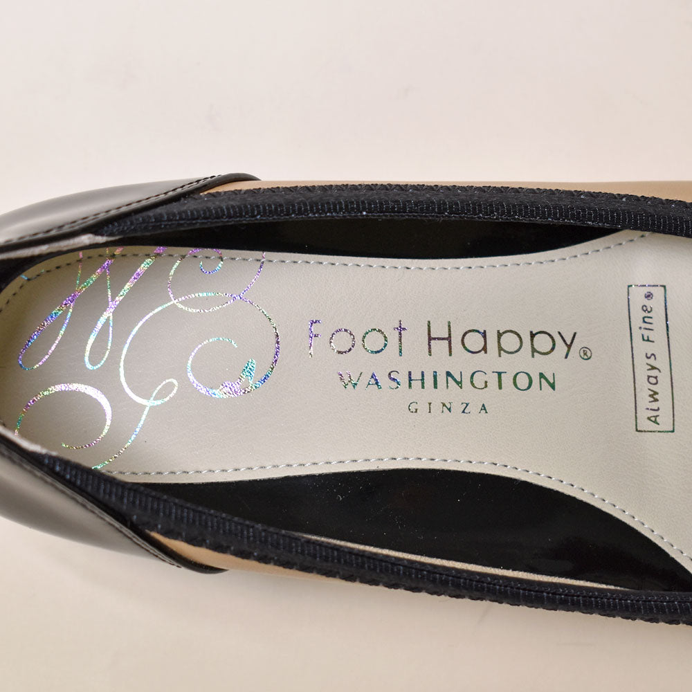華盛頓腳快樂 WASHINGTON Foot Happy WASHINGTON FootHappy 晴雨兼用 鞋頭切換平底鞋