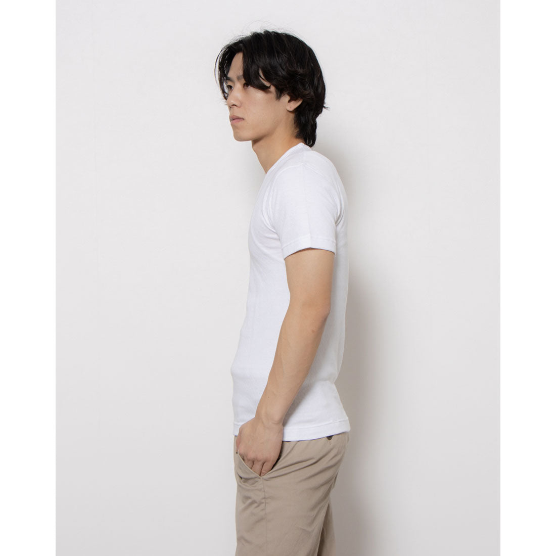 Walking Systema WS Short Sleeve V-Neck / Cotton Heat Generation
