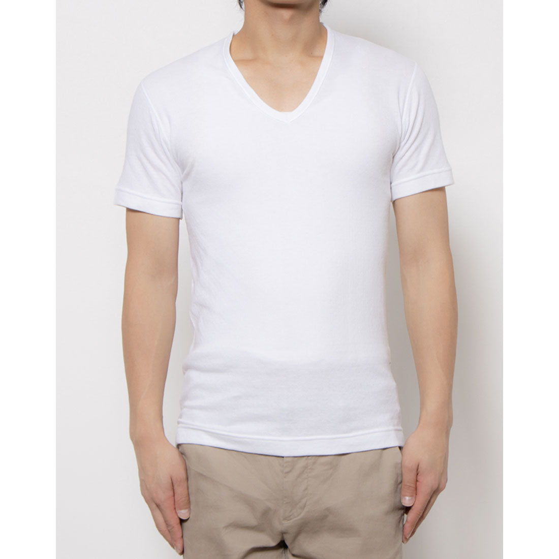 Walking Systema WS Short Sleeve V-Neck / Cotton Heat Generation