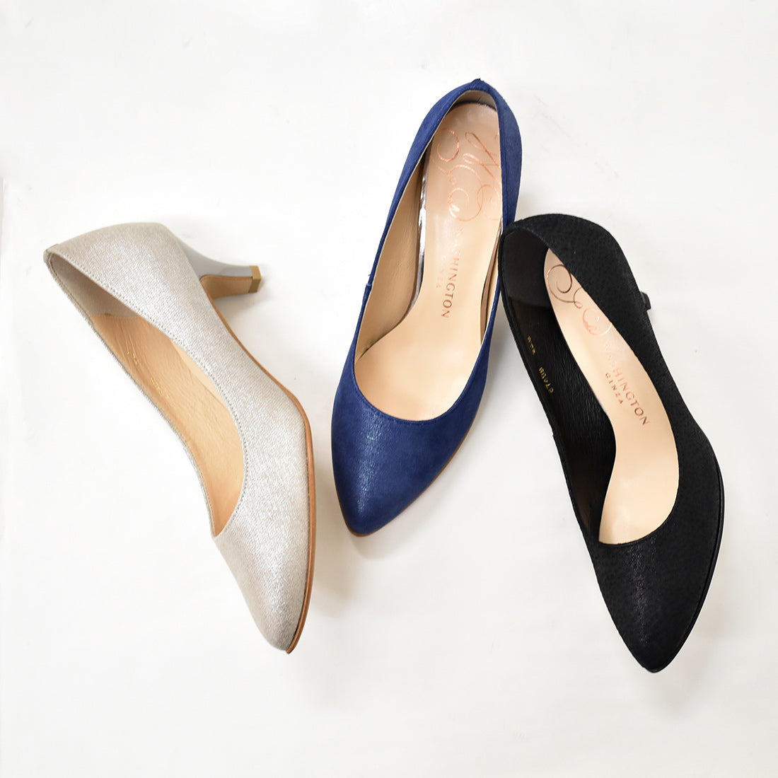 ワシントン WASHINGTON WASHINGTON シンプルピッグレザーパンプス