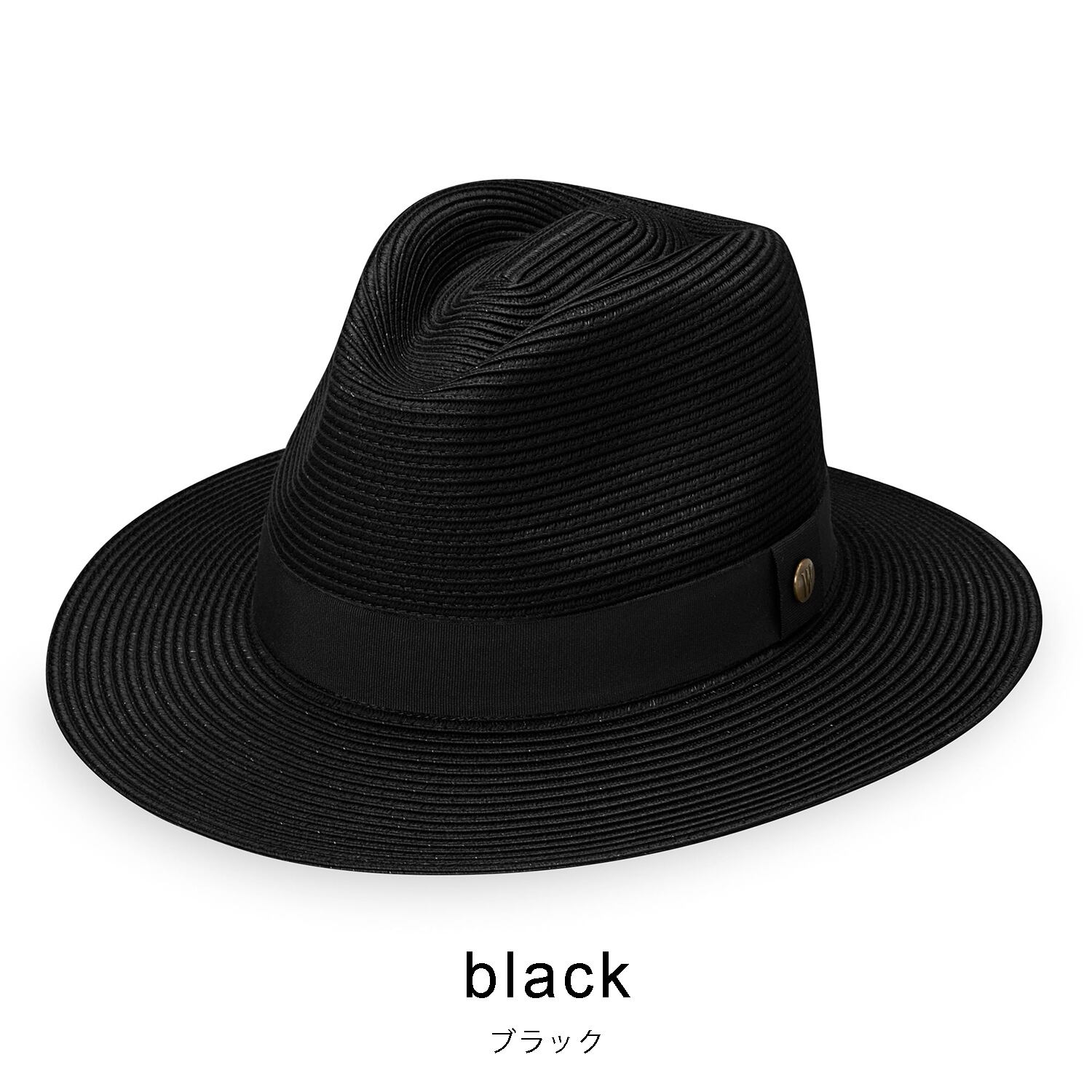 ワラルー・ハット WALLAROO HAT PALM BEACH black M （black） black