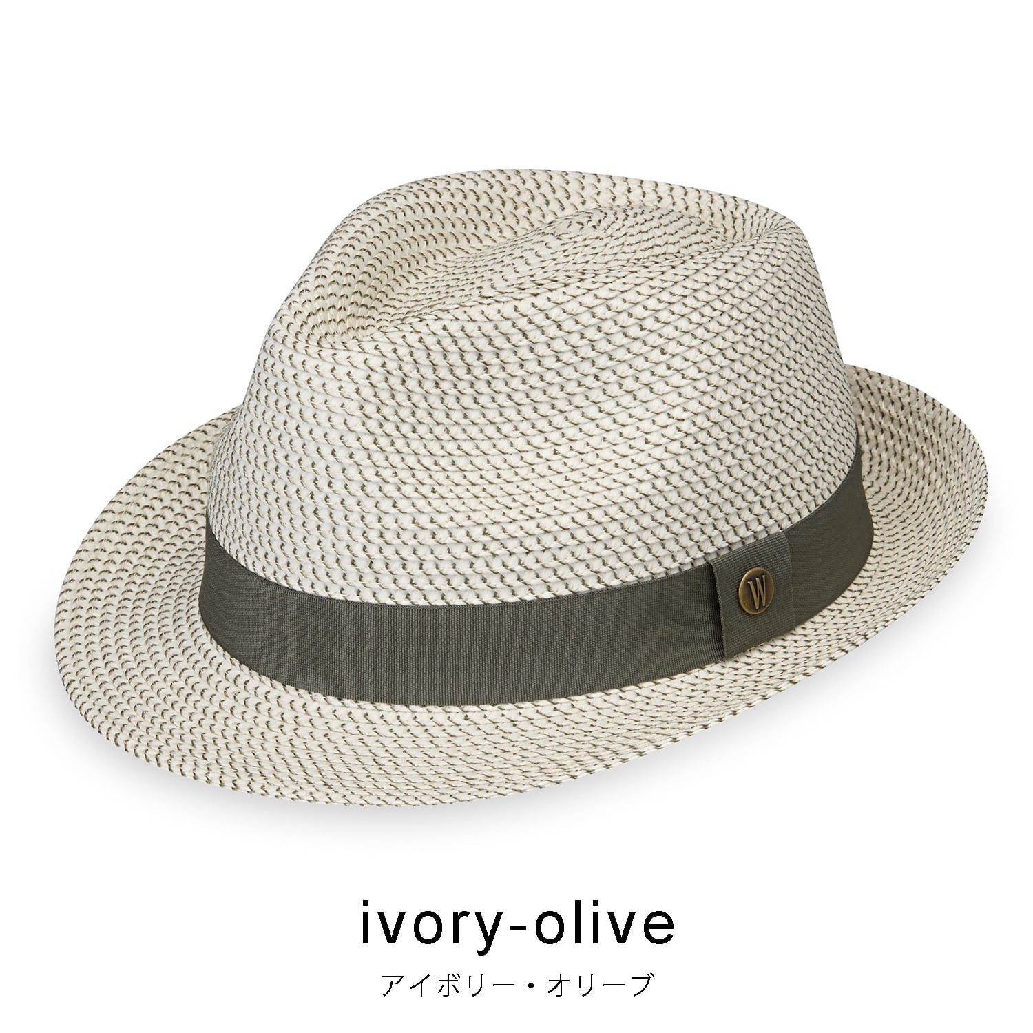 ワラルー・ハット WALLAROO HAT CHARLIE TRILBY ivory olive M （ivory olive） ivory olive