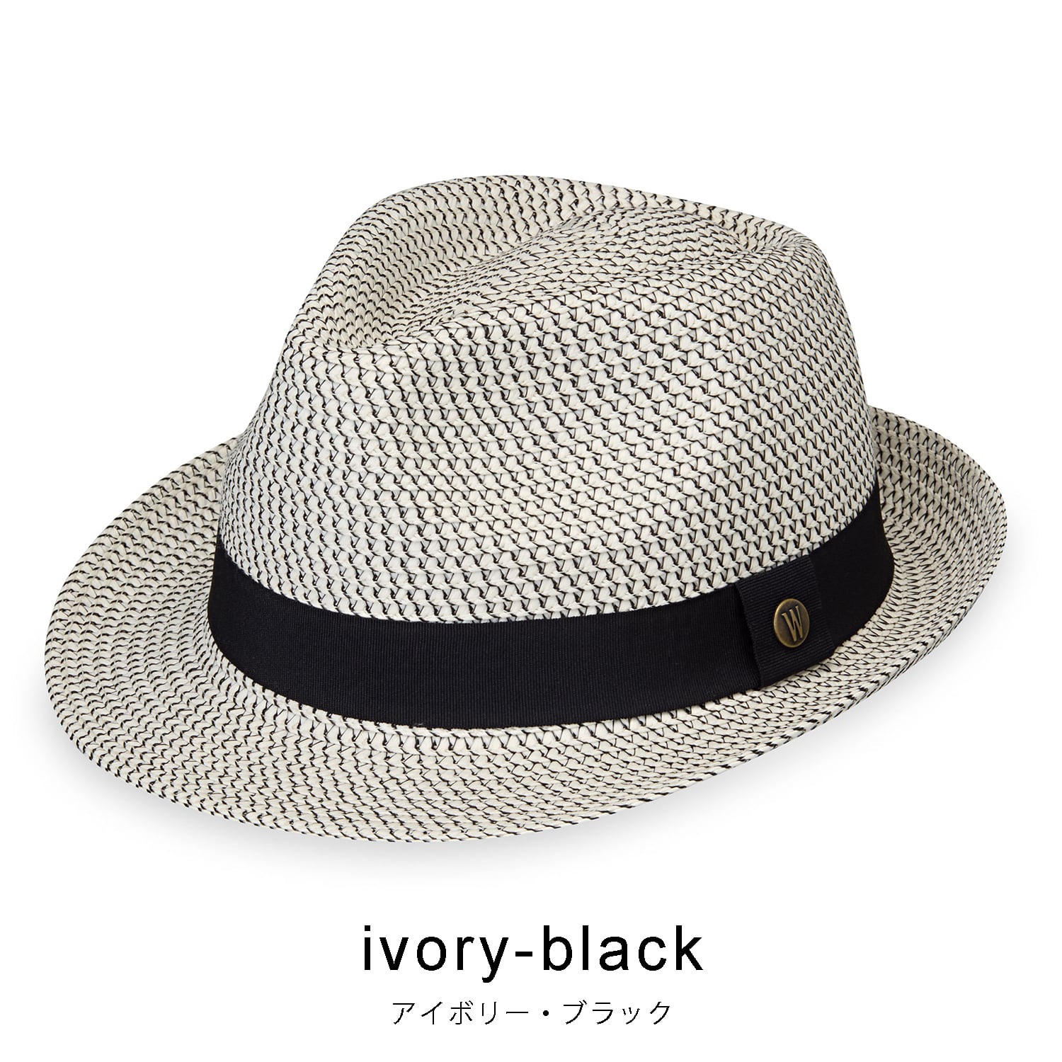 ワラルー・ハット WALLAROO HAT CHARLIE TRILBY ivory black M （ivory black） ivory black