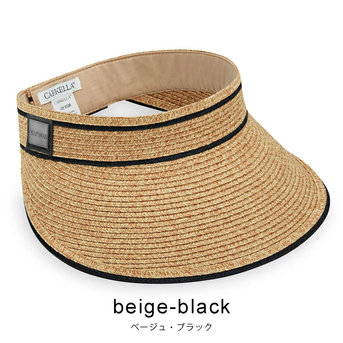 ワラルー・ハット WALLAROO HAT LILY VISOR beige black （beige black） beige black
