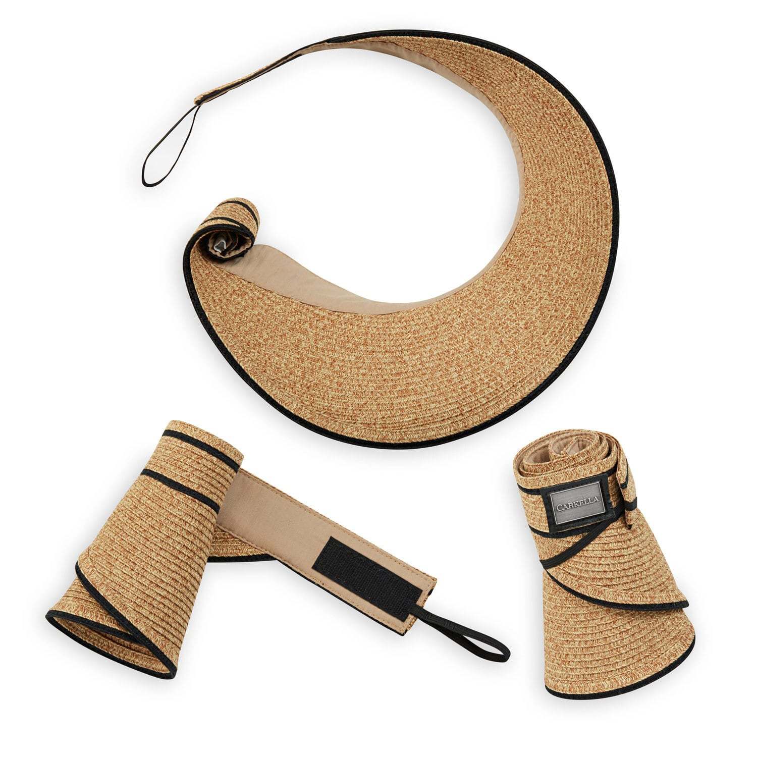 ワラルー・ハット WALLAROO HAT LILY VISOR beige black （beige black） beige black