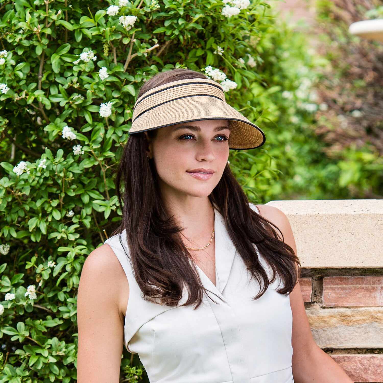 ワラルー・ハット WALLAROO HAT LILY VISOR beige black （beige black） beige black