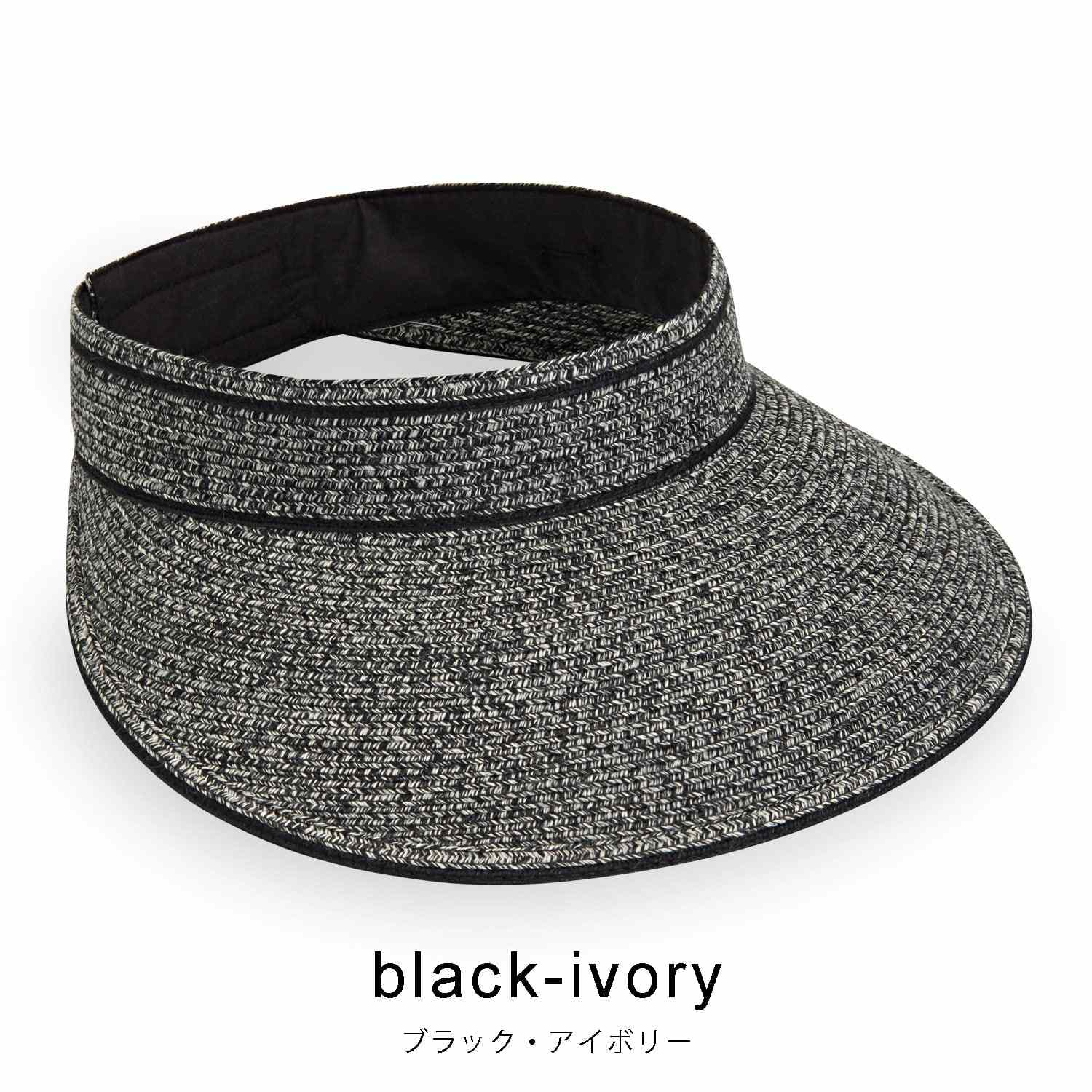 ワラルー・ハット WALLAROO HAT LILY VISOR black ivory （black ivory） black ivory