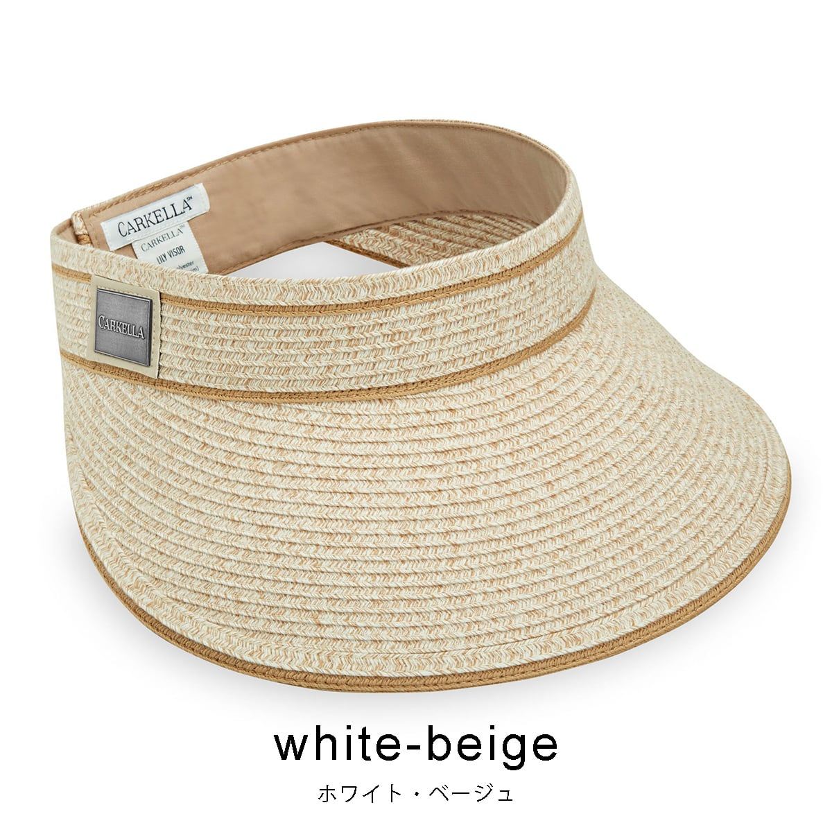 ワラルー・ハット WALLAROO HAT LILY VISOR white beige （white beige） white beige