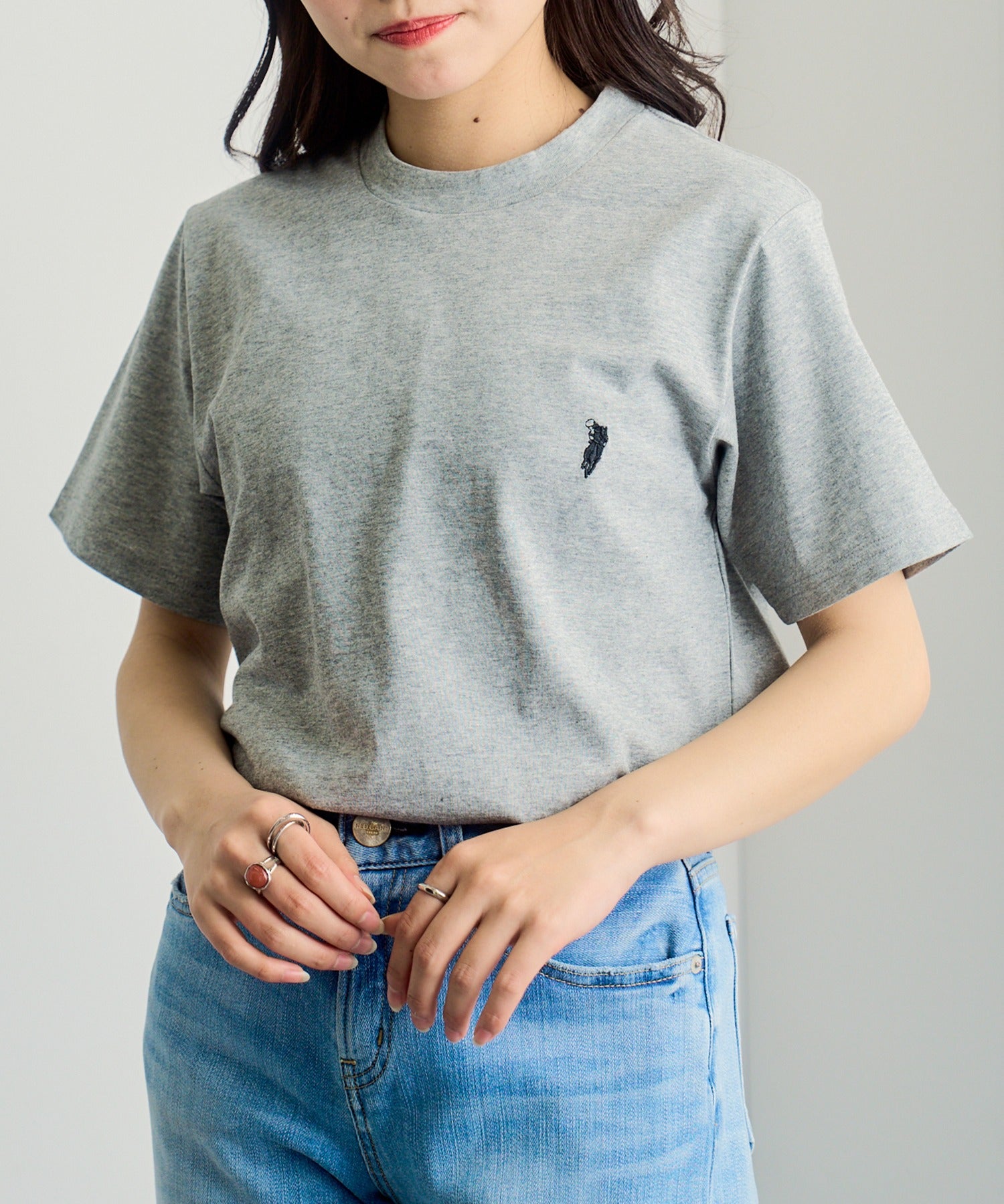 ウエスタンポロテキサス WESTERN POLO TEXAS 別注ワッペン半袖Tシャツ （グレー） グレー