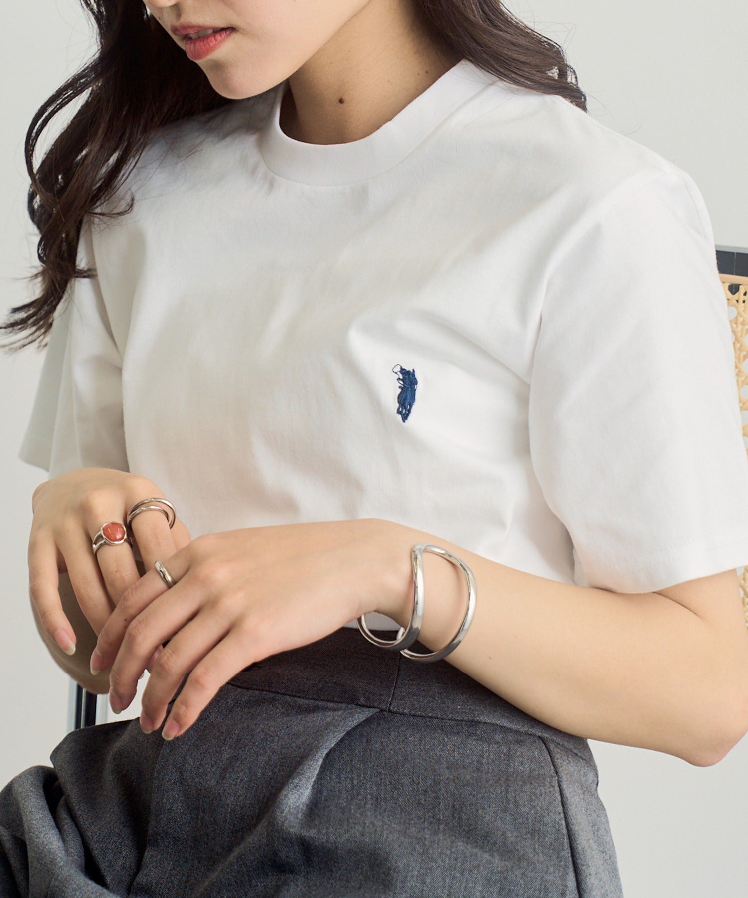 ウエスタンポロテキサス WESTERN POLO TEXAS 別注ワッペン半袖Tシャツ （ホワイト） ホワイト