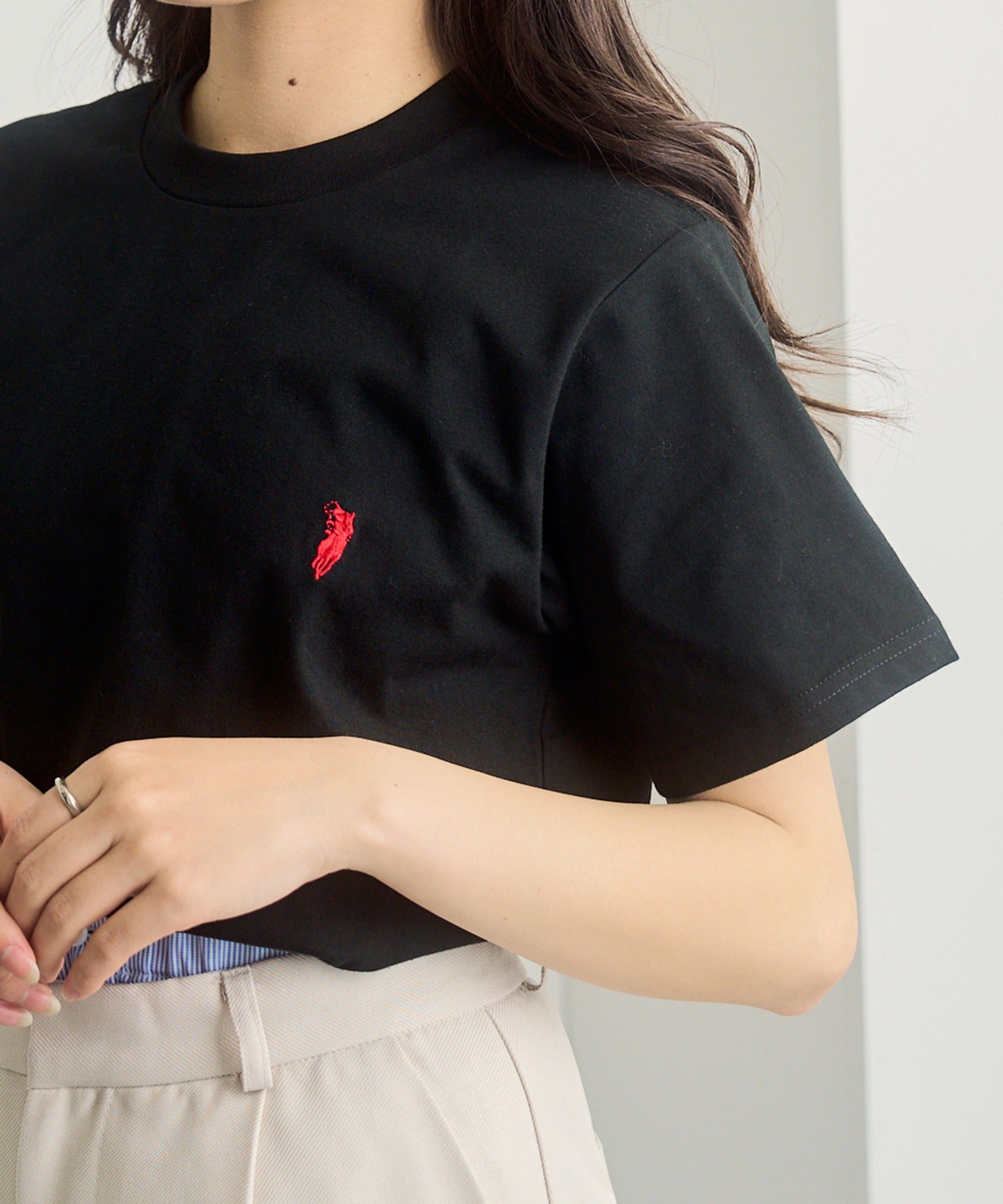 ウエスタンポロテキサス WESTERN POLO TEXAS 別注ワッペン半袖Tシャツ （ブラック） ブラック